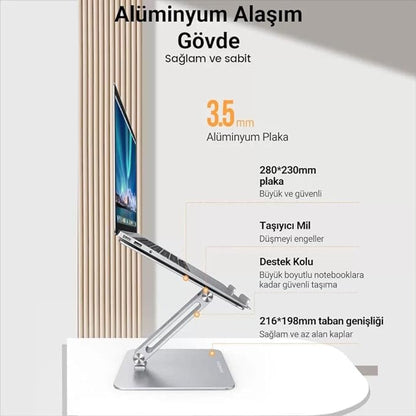 UGREEN Folding Aluminum Laptop Stand Silver