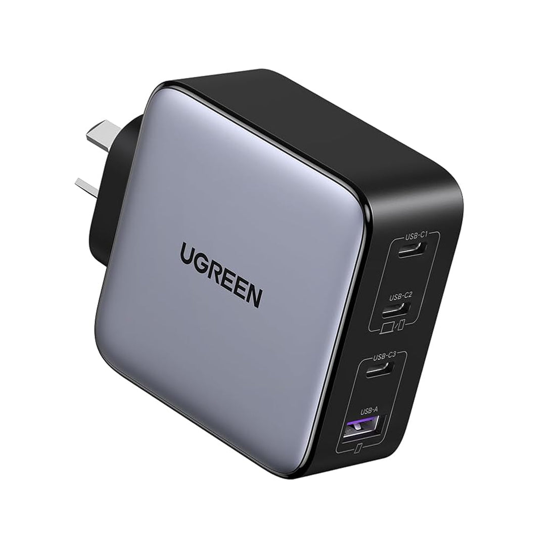 UGREEN Nexode 100W USB C GaN Charger-4 Ports Wall Silver