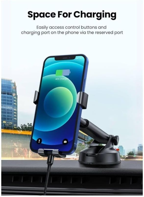 UGREEN Gravity Phone Holder wiSuction Cup Black