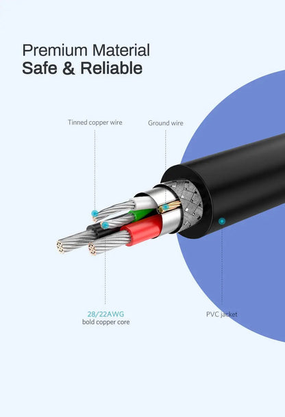 UGREEN 2M USB-A 2.0 to Micro USB Data Cable Black