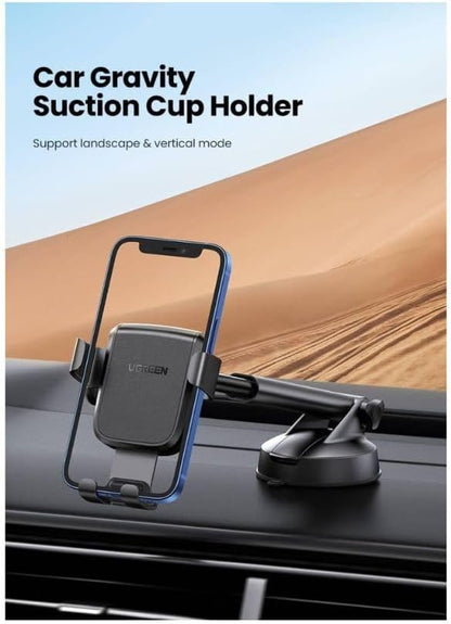 UGREEN Gravity Phone Holder wiSuction Cup Black