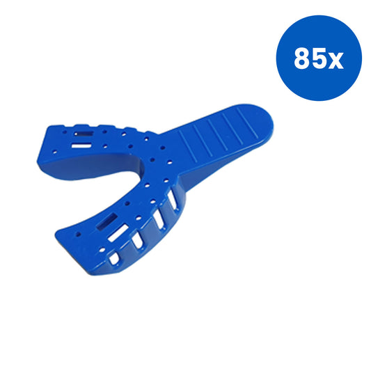 Livingstone Dental Impression Trays Lower Small Disposable Recyclable Plastic - Blue x85
