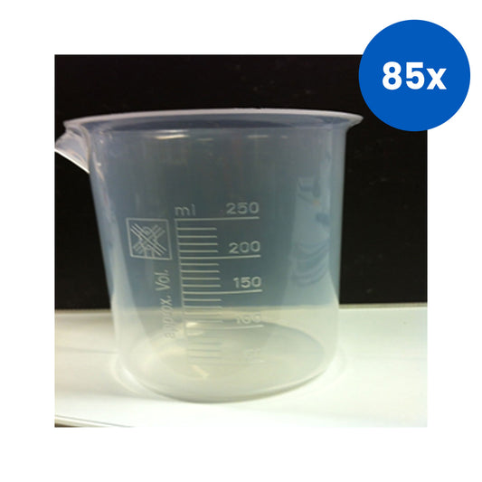 Livingstone Beaker 250ml Low Form with Spou Polypropylene - Clear x85