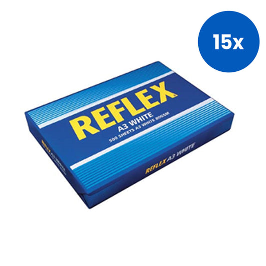 Reflex Premium Copy Papers A3 Carbon Neutral Biodegradable 500 Sheets/Ream - White x15