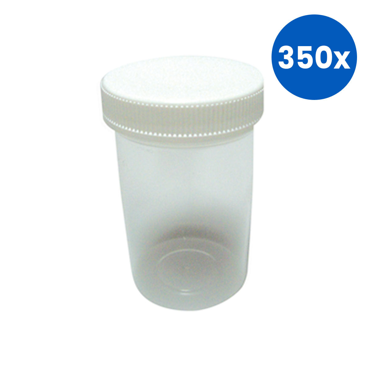 Cospak Jar with Cap Recyclable Plastic 75mm x 50 mm - Clear x350
