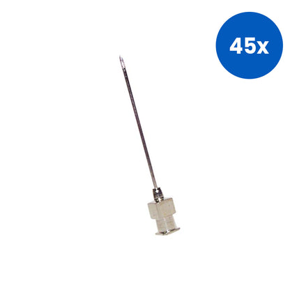 Livingstone Reusable Needle Luer Lock 16GX100MM Stainless Steel Each - Silver x45