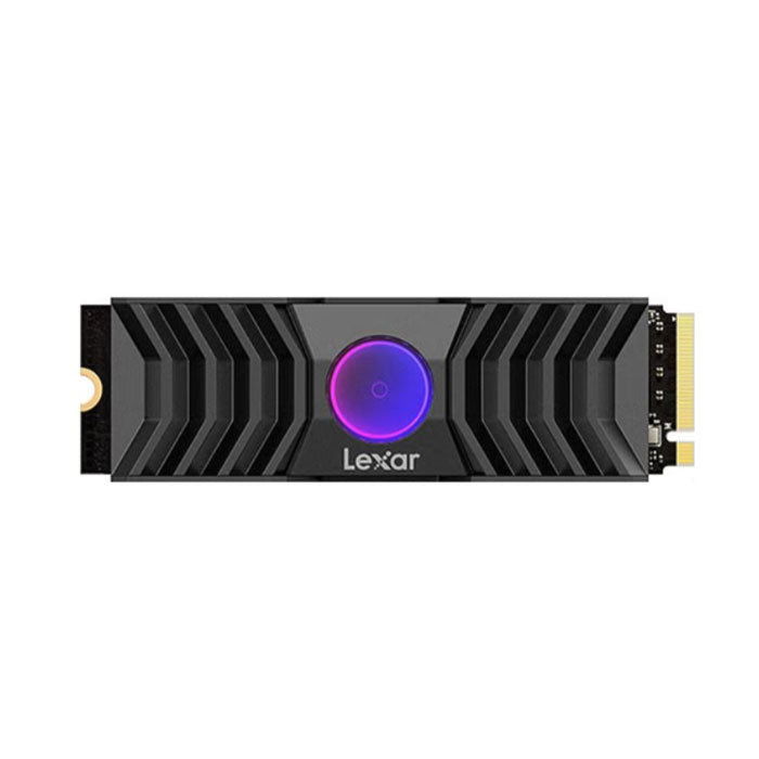 Lexar Internal SSD 1TB PCIe Gen5x4 M.2 2280 with RGB Fan Heatsink – Black