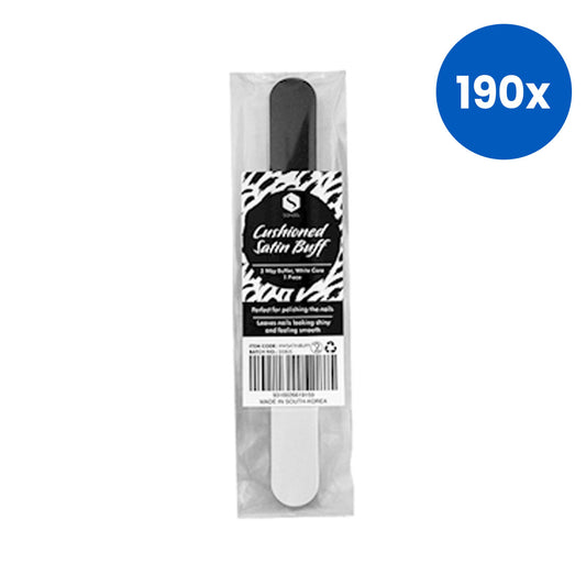 Sofeel Nail File 3 Way Buffer Straight 1.6 x 14.6cm - White x190