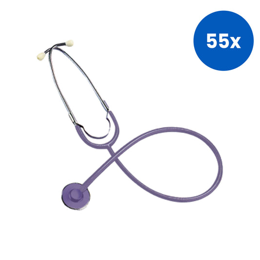Livingstone Nurse Stethoscope Single Head with Purple Flat Chest Piece - Purple x55