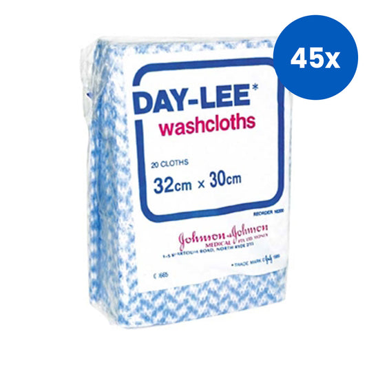 Day-Lee Washcloths 32x30 cm 20/Packet Loose 50 Pieces/Pack - White x45