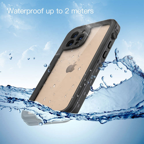 Krakatoo Dot WaterProof Case iPhone 12 Pro Max - Black/Clear