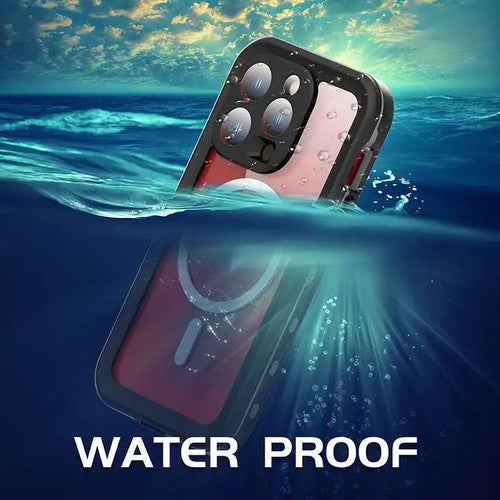 Krakatoo Dot WaterProof Case iPhone 15 Pro - Black/Clear