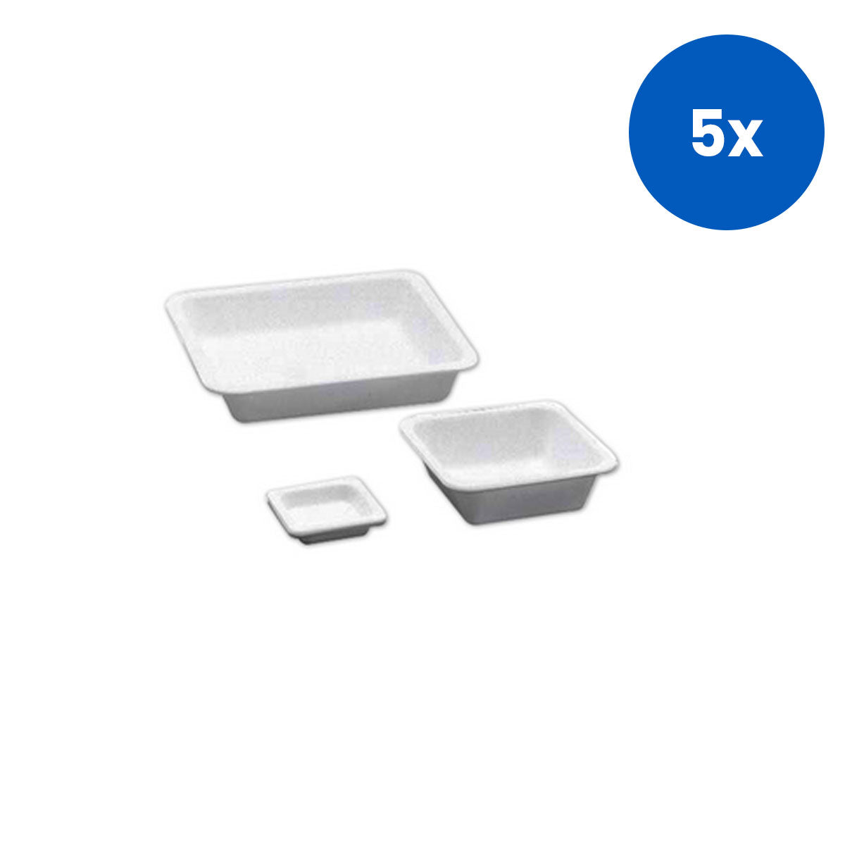 Livingstone Weighing Tray 250ml Extra Large 250/Bag 4 Bags/Carton - White x5