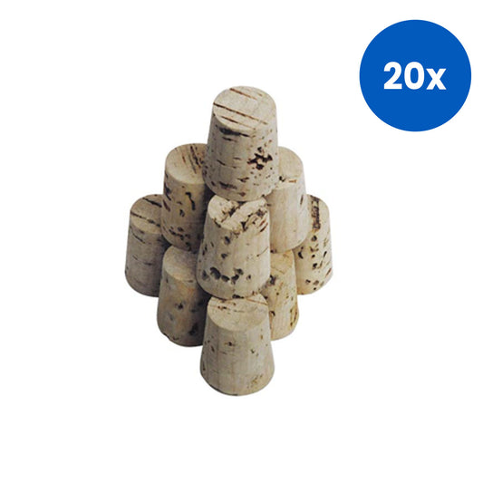 Livingstone Cork 45 mm Top x 38 mm Base x 38 mm Length 10/Pack - Brown x20
