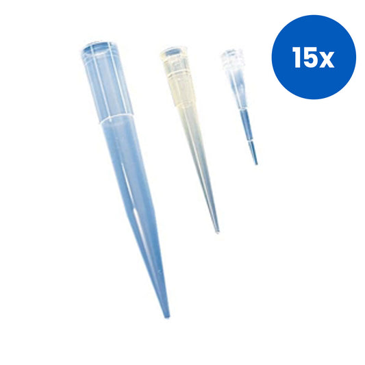 Aptaca Micropipette Tips Eppendorf Type 0.1 - 10 ul Autoclavable Polypropylene 1000/Bag - Clear x15