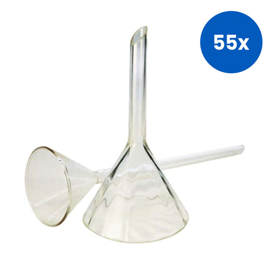 Livingstone Filter Funnel 75mm Borosilicate Glass 1/Box - Clear x55