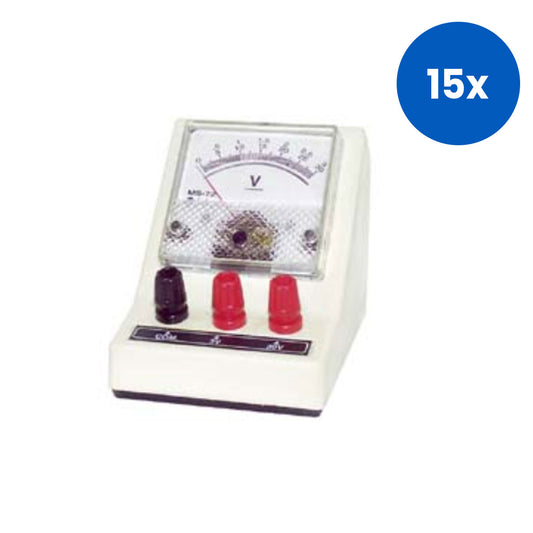 Livingstone Voltmeter Triple Range 0 - 1.5/0 - 3/0 - 30V DC - White x15