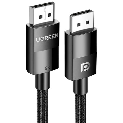 UGREEN DP 1.4 Male to Male Plastic Case Braided 1m