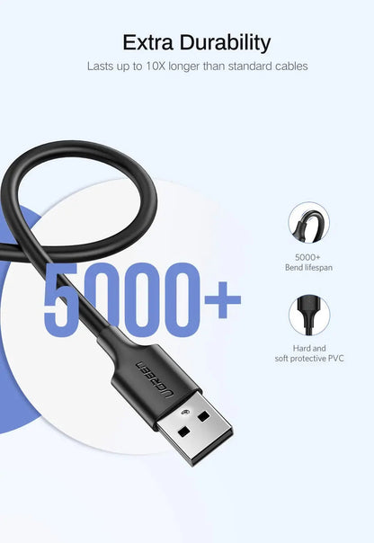 UGREEN 2M USB-A 2.0 to Micro USB Data Cable Black