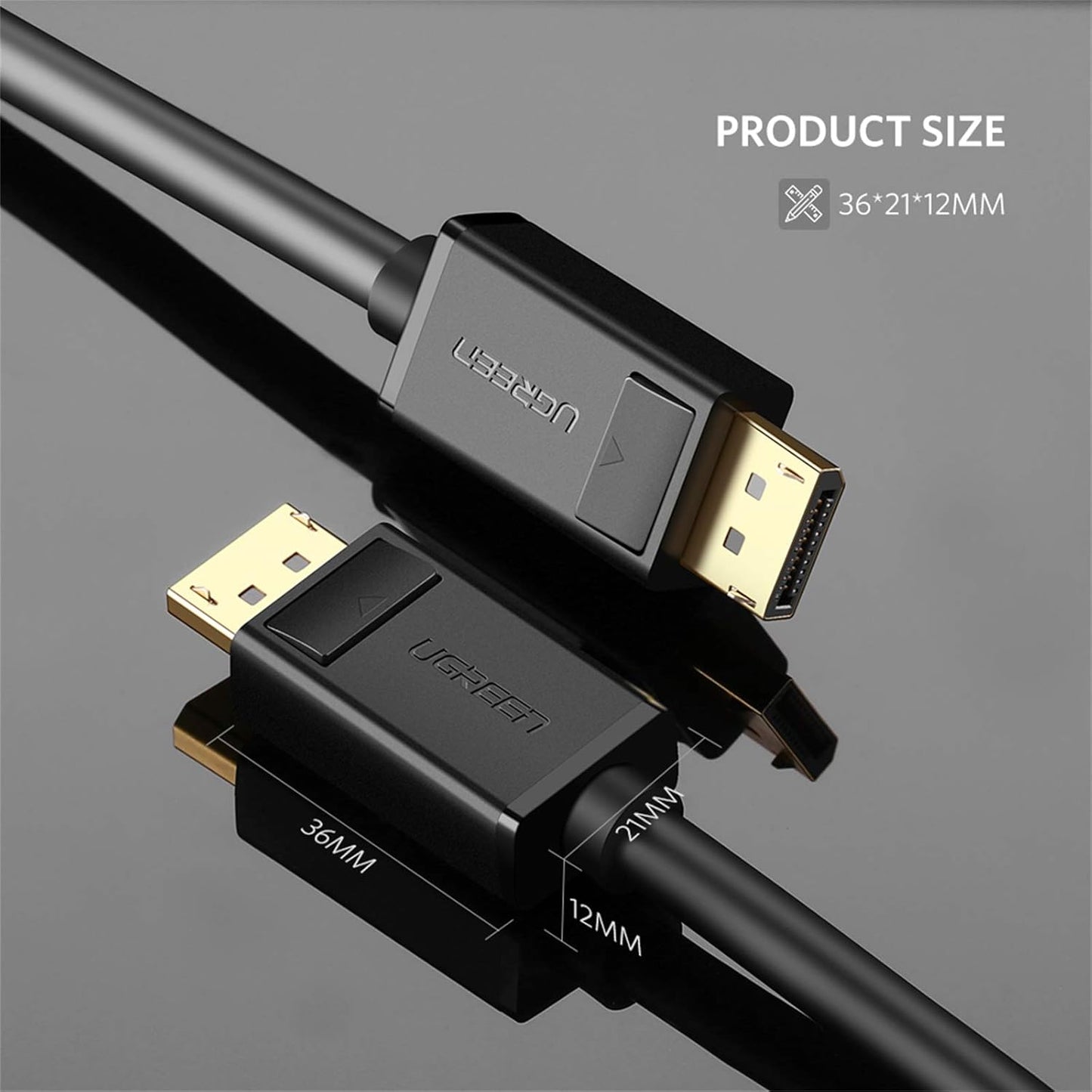 UGREEN 1M DP Male to Male Cable