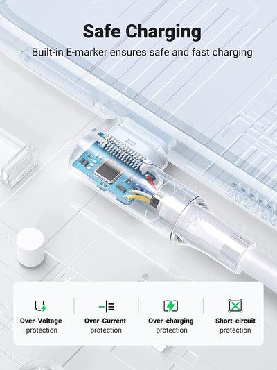 UGREEN 2M Angled USB-C Male to Male Cable Black