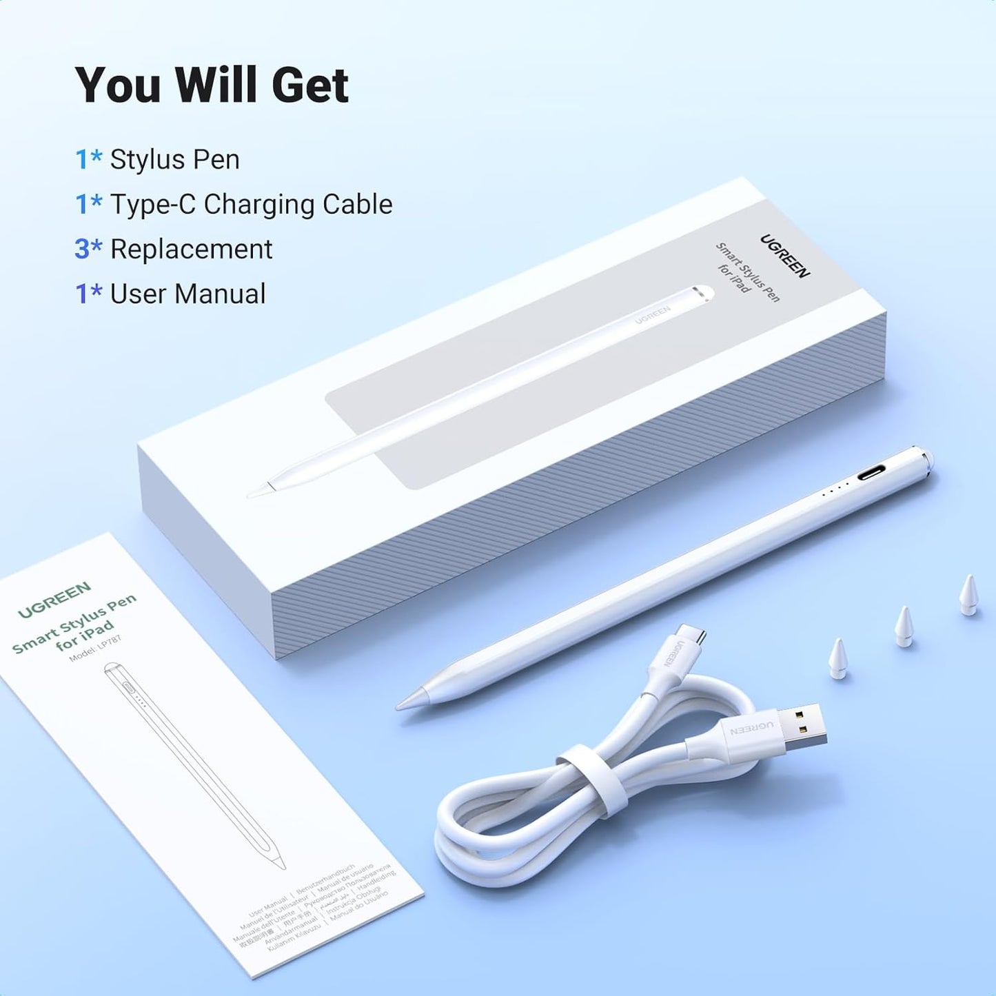UGREEN Smart Stylus Pen for iPad AIR and iPad Pro