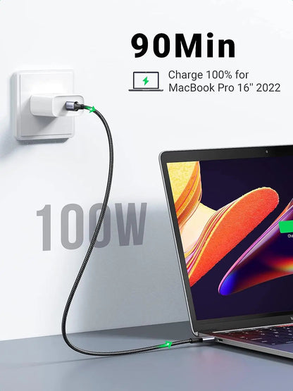UGREEN USB-C Cable Aluminum Case with Braided 2m Black