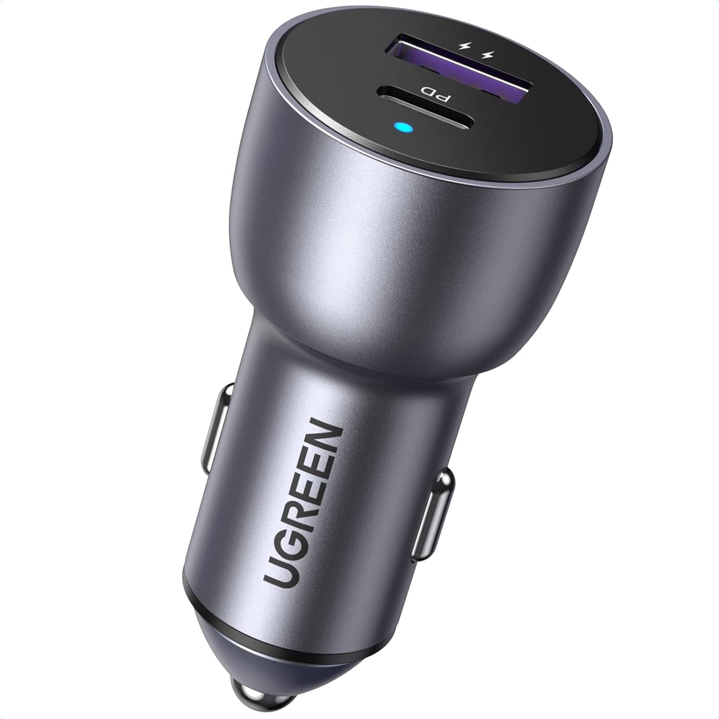 UGREEN 60W Car Charger USB C and USB A Black
