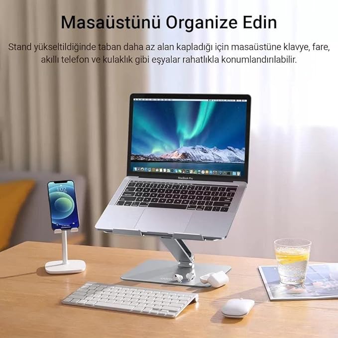 UGREEN Folding Aluminum Laptop Stand Silver