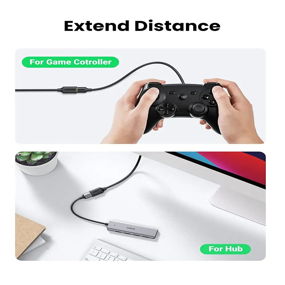 UGREEN USB 3.0 Extension Male Cable 2m Black
