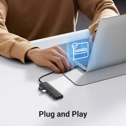 UGREEN 4 Port USB 3.0 Hub Black