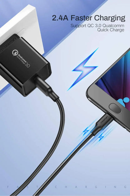 UGREEN 2M USB-A 2.0 to Micro USB Data Cable Black