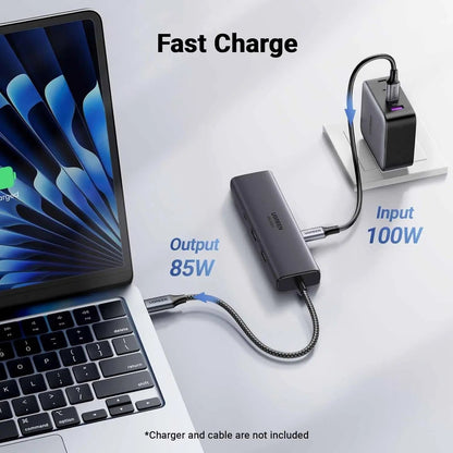 UGREEN 6-in-1 USB C Hub with Single 4K HDMI Silver