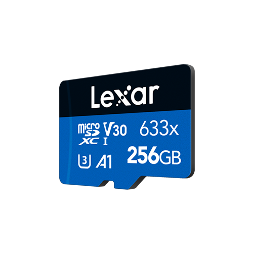 Lexar High-Performance 633x microSDHC/microSDXC UHS-I Card 256 GB - Blue