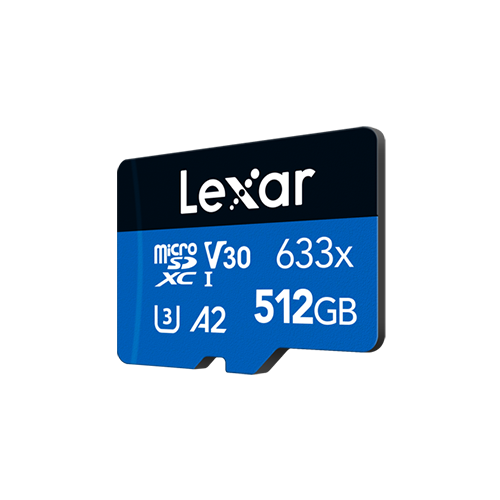 Lexar High-Performance 633x microSDHC/microSDXC UHS-I Card 512 GB - Blue