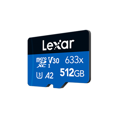 Lexar High-Performance 633x microSDHC/microSDXC UHS-I Card 512 GB - Blue