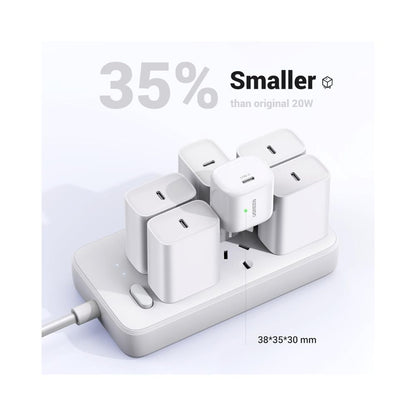 UGREEN 20W USB C Charger with Power Supply PD 3.0 White