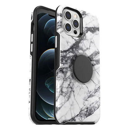 OtterBox Otter+Pop Symmetry Case iPhone 12 Pro Max - White Marble