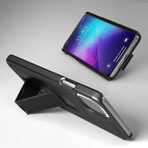 Encased Combo Case iPhone 11 with Belt Clip Holster - Black
