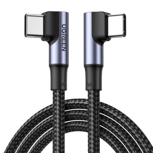 UGREEN 2M Angled USB-C Male to Male Cable Black