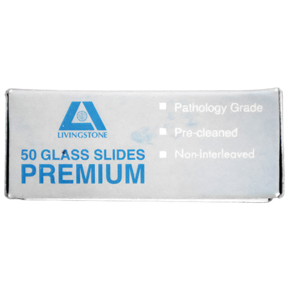 Liv Microscope Glass Slide Frosted One End Both Side Thickness: 1.0 - 1.2mm 75 x 25mm 50/Pack - Clear x85
