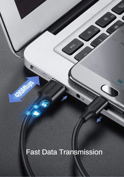 UGREEN 2M USB-A 2.0 to Micro USB Data Cable Black