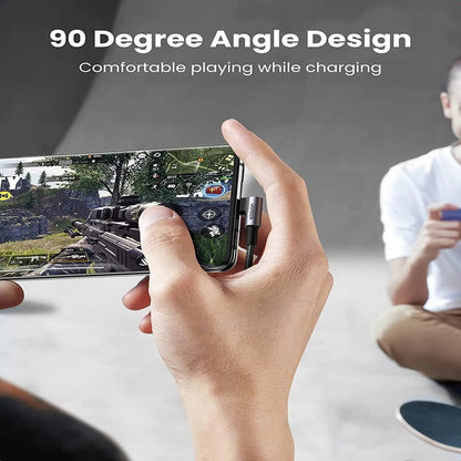 UGREEN Angle USB-C Male to USB-A Male Braided 3m Black