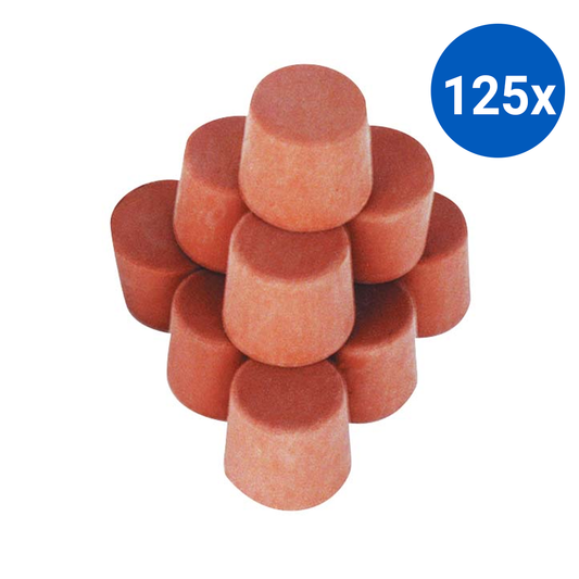Solid Rubber Stopper 44mm Base x 58mm Top x 45mm Height - Brown x125