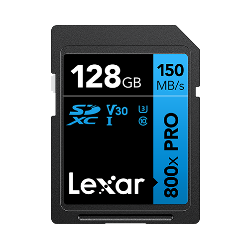 Lexar High-Performance 800x PRO SDHC/SDXC UHS-I Card 128 GB - Blue