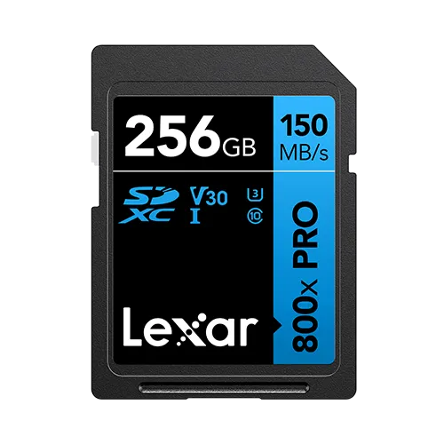 Lexar High-Performance 800x PRO SDHC/SDXC UHS-I Card 256 GB - Blue