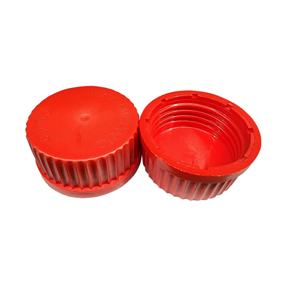 Screw Cap for Reagent Bottle 100mL to 5L PBT GL45 No Liner - Red x30