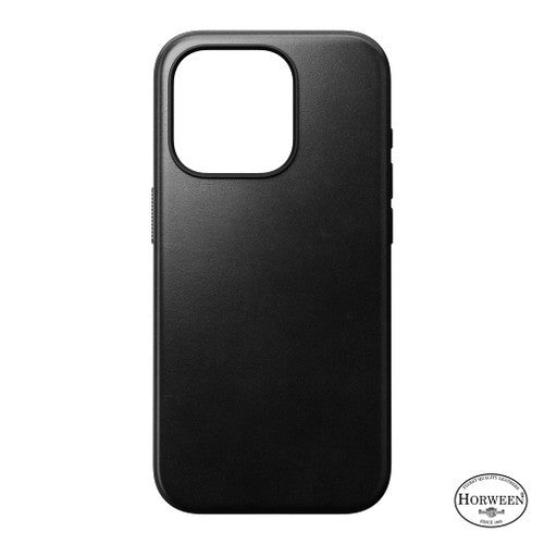 Nomad Horween Leather Case iPhone 15 Pro- Black