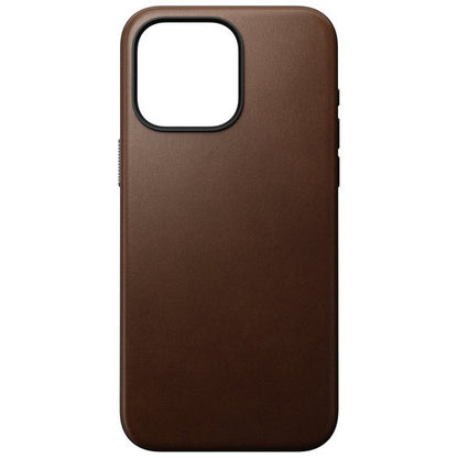 Nomad Horween Leather Case iPhone 15 - Rustic Brown