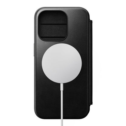 Nomad Modern Horween Leather Folio iPhone 15 Pro Max - Black
